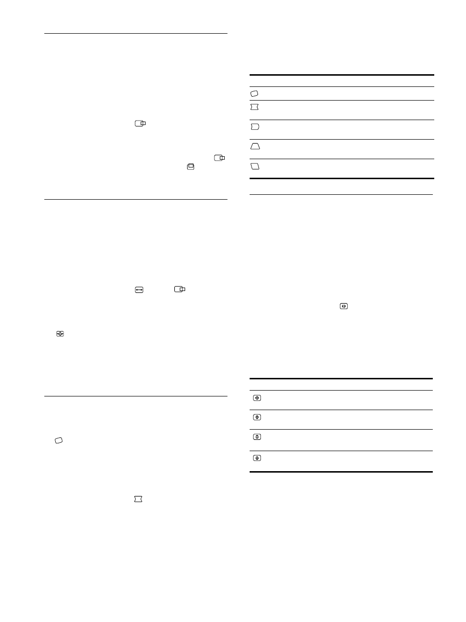 De centrering van het beeld instellen (centr.), Het beeld vergroten of verkleinen (zoom), De beeldvorm instellen (geom) | De convergentie instellen (conv), 12 de centrering van het beeld instellen (centr.) | Sony GDM-F500R User Manual | Page 138 / 148