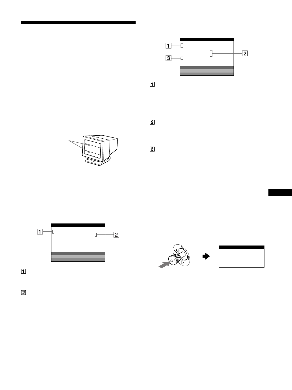 Störungsbehebung, Bildschirmmeldungen | Sony GDM-F500R User Manual | Page 53 / 148