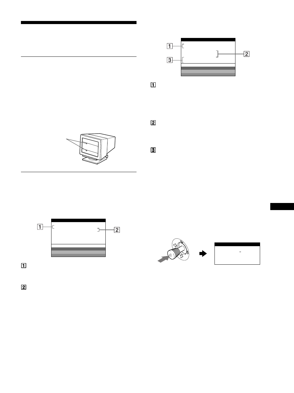 Solución de problemas, Mensajes en pantalla | Sony GDM-F500R User Manual | Page 71 / 148