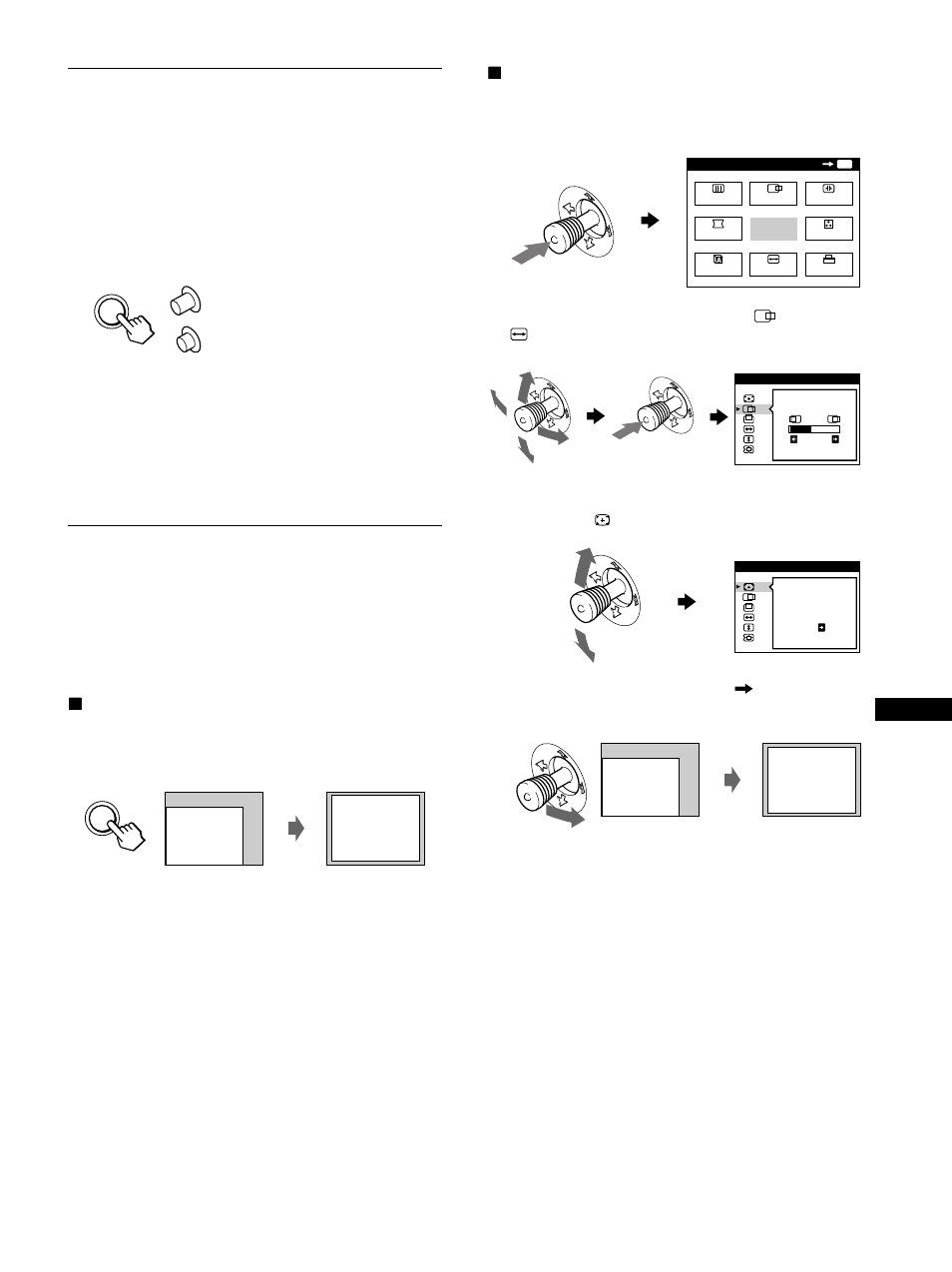 Selezione del segnale di ingresso | Sony GDM-F500R User Manual | Page 81 / 148