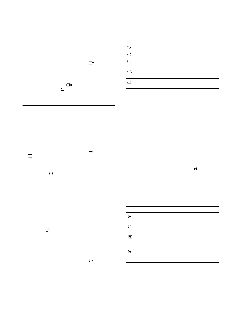 Ingrandimento o riduzione dell’immagine (zoom), Regolazione della forma dell’immagine (geom.), Regolazione della convergenza (conv.) | Sony GDM-F500R User Manual | Page 84 / 148