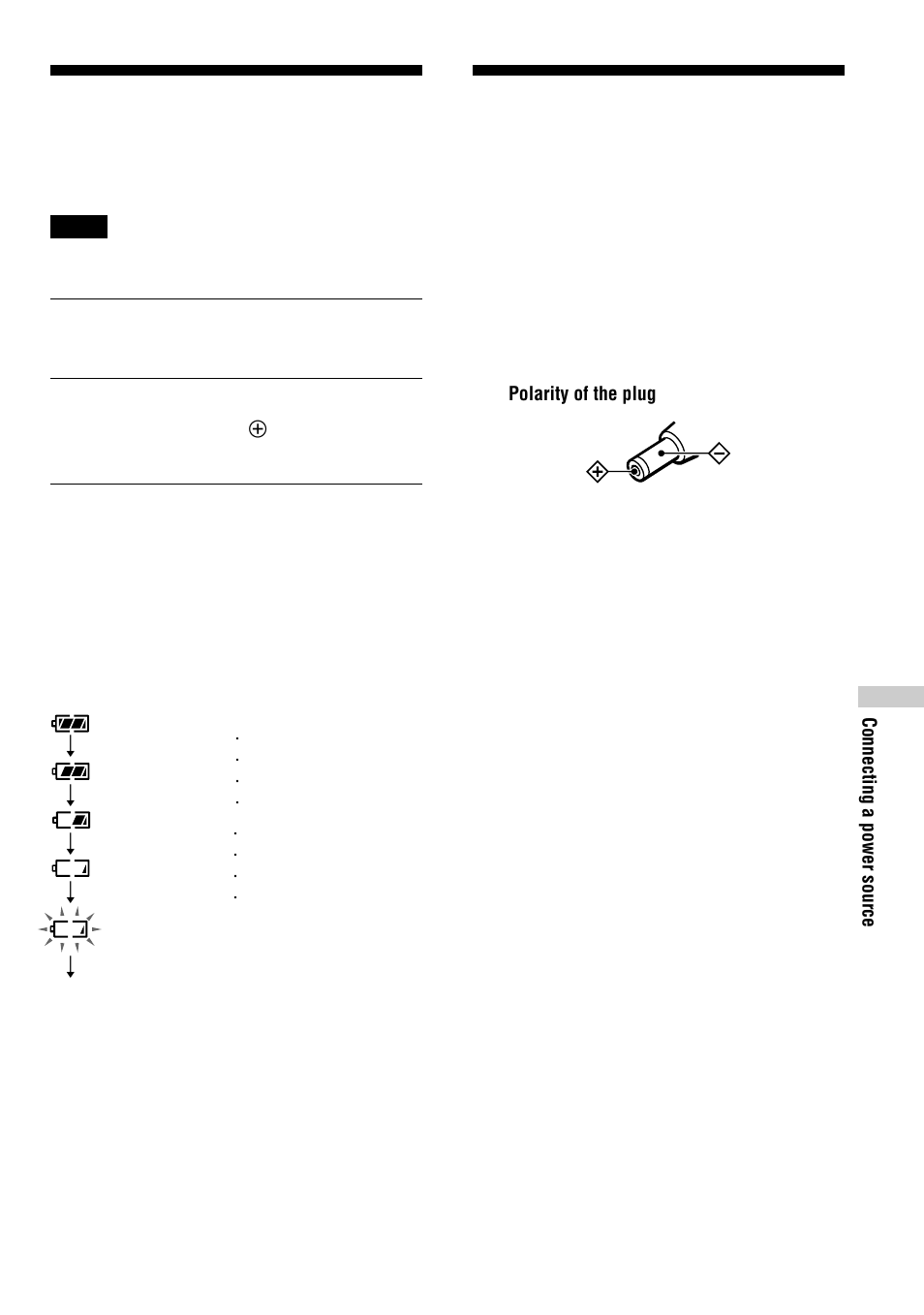 Using dry batteries, Notes on the power source, 19 using dry batteries | Sony Model D-EJ715 User Manual | Page 19 / 24