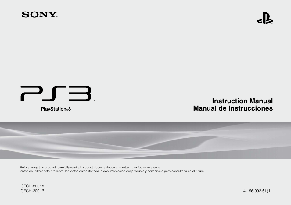 Sony 120GB Playstation 3 CECH-2001B User Manual | 120 pages