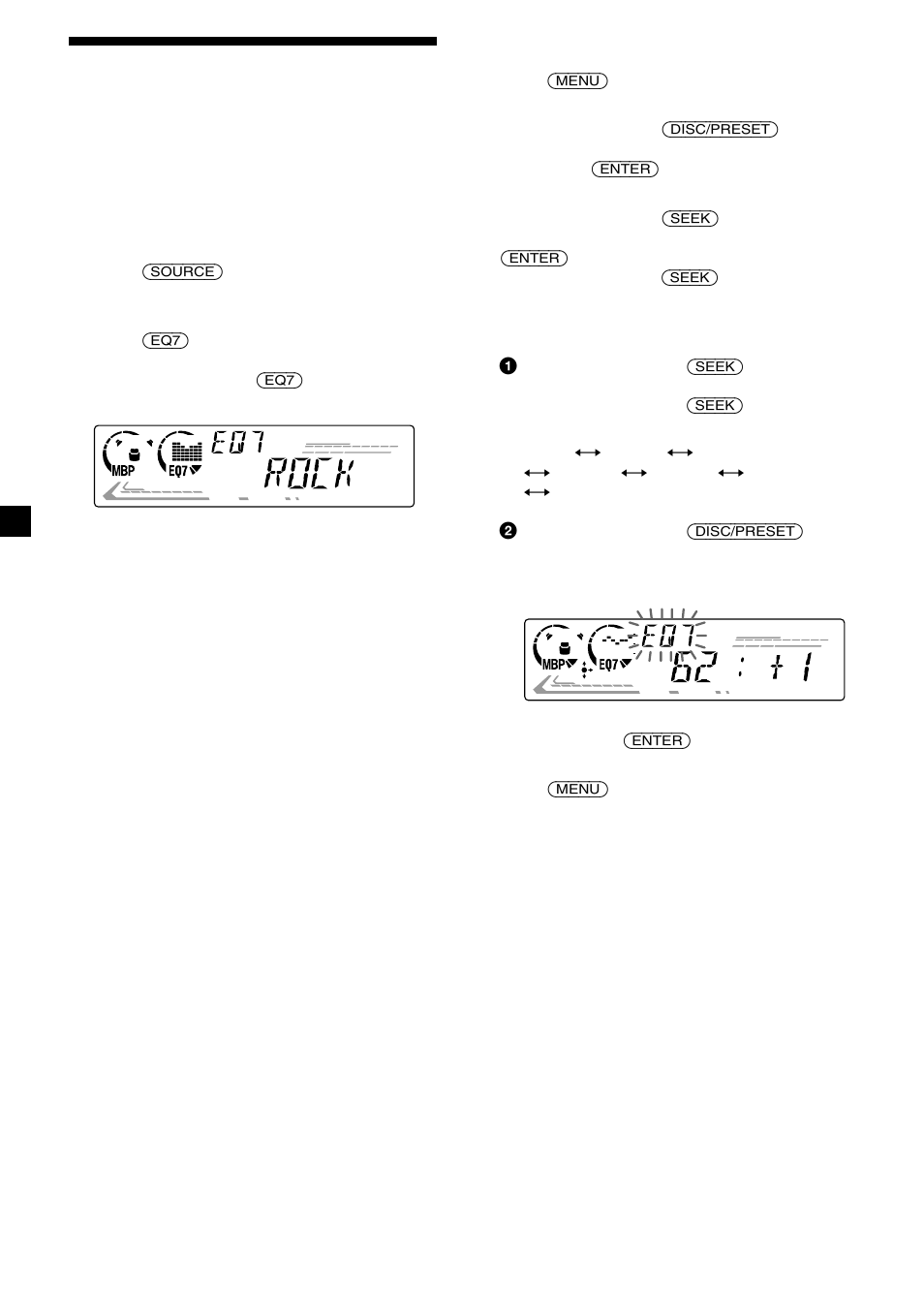 20 setting the equalizer | Sony CDX-CA690X User Manual | Page 20 / 80