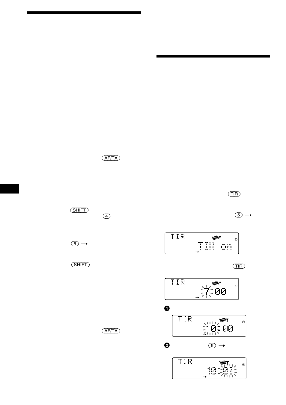 Gravar as informações sobre o trânsito | Sony CDX-C880R User Manual | Page 106 / 178