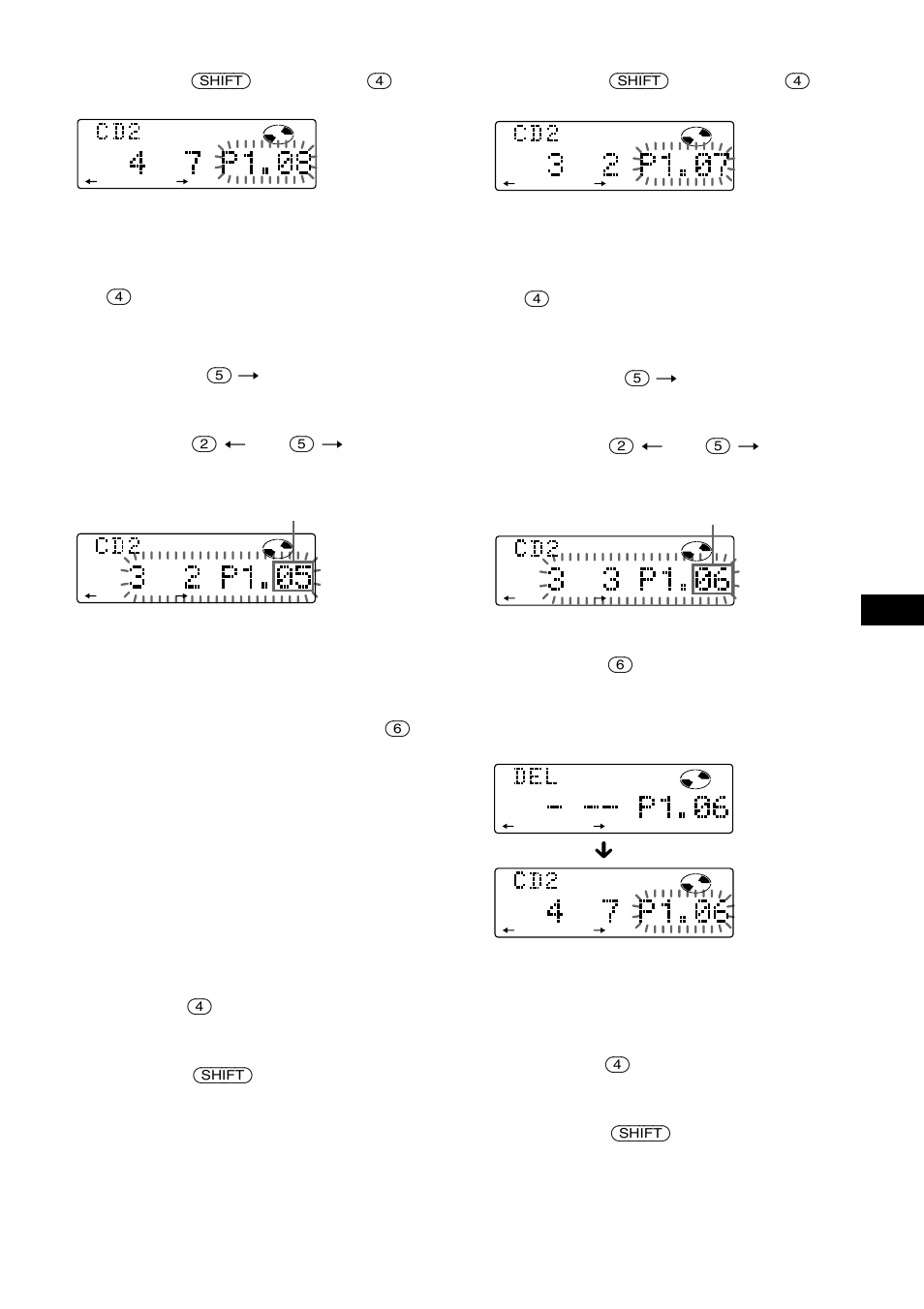 Papagar faixas no programa, Adicionar faixas ao programa | Sony CDX-C880R User Manual | Page 119 / 178