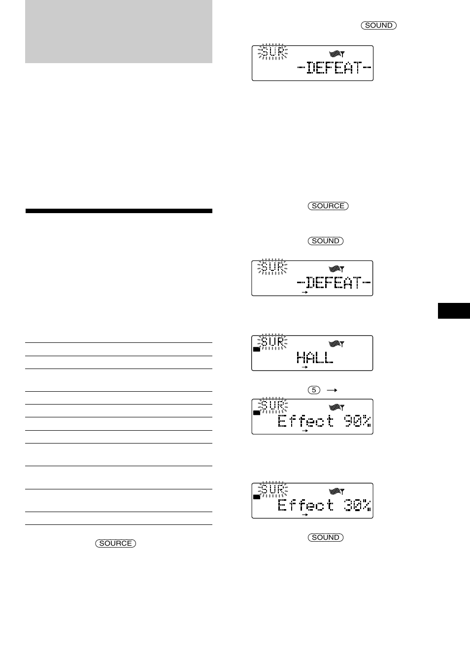 Seleccionar o modo de som ambiente | Sony CDX-C880R User Manual | Page 123 / 178