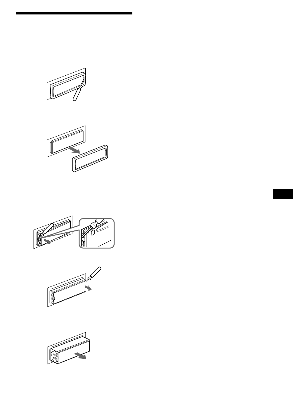 Desmontagem do aparelho | Sony CDX-C880R User Manual | Page 129 / 178