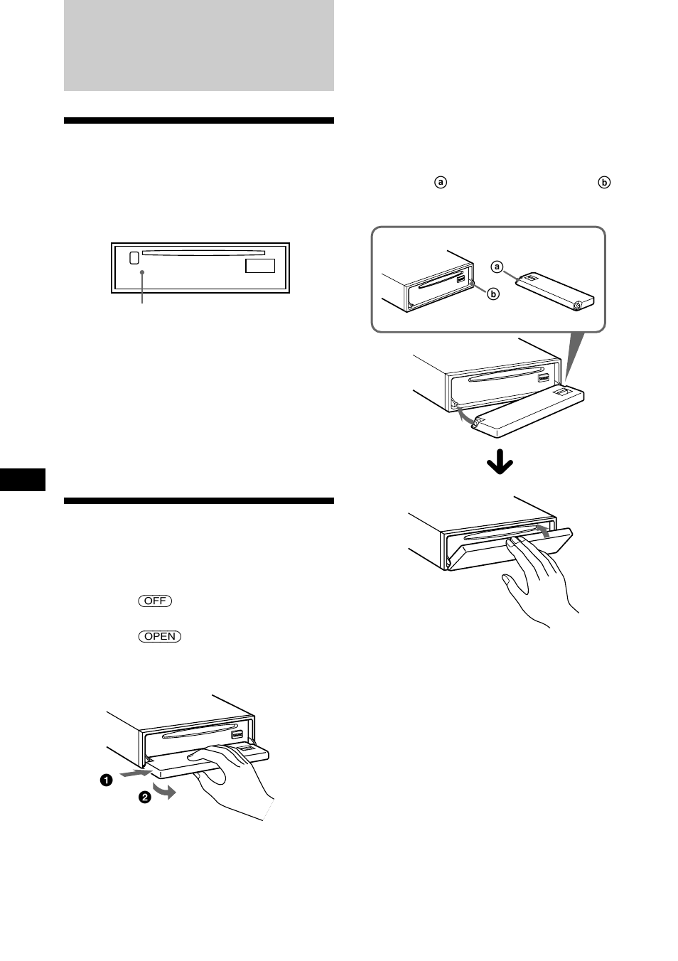 Komma igång, Återställa enheten, Ta bort frontpanelen | Återställa enheten ta bort frontpanelen | Sony CDX-C880R User Manual | Page 138 / 178
