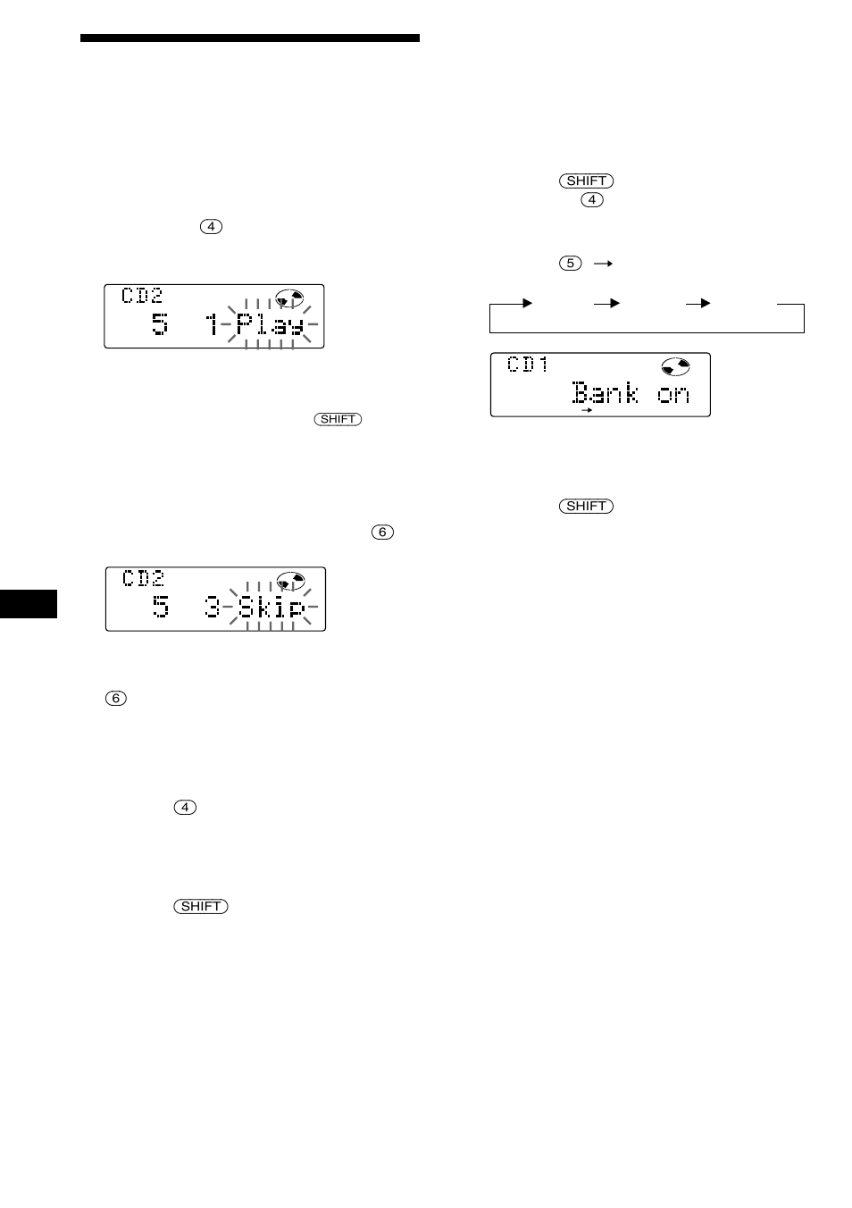 Tekniska data, Välja spår för uppspelning, Bank | Sony CDX-C880R User Manual | Page 166 / 178