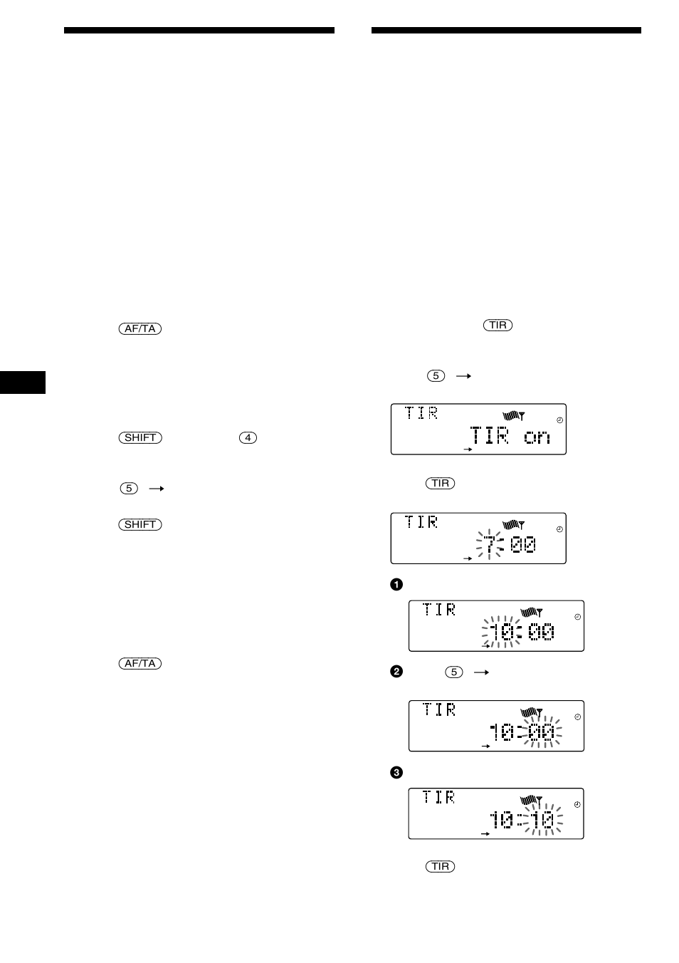 Recording the traffic announcements | Sony CDX-C880R User Manual | Page 18 / 178