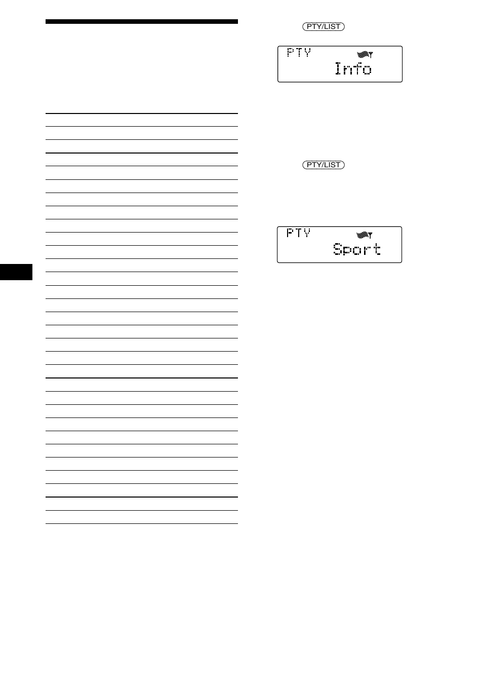 Locating a station by programme type | Sony CDX-C880R User Manual | Page 20 / 178