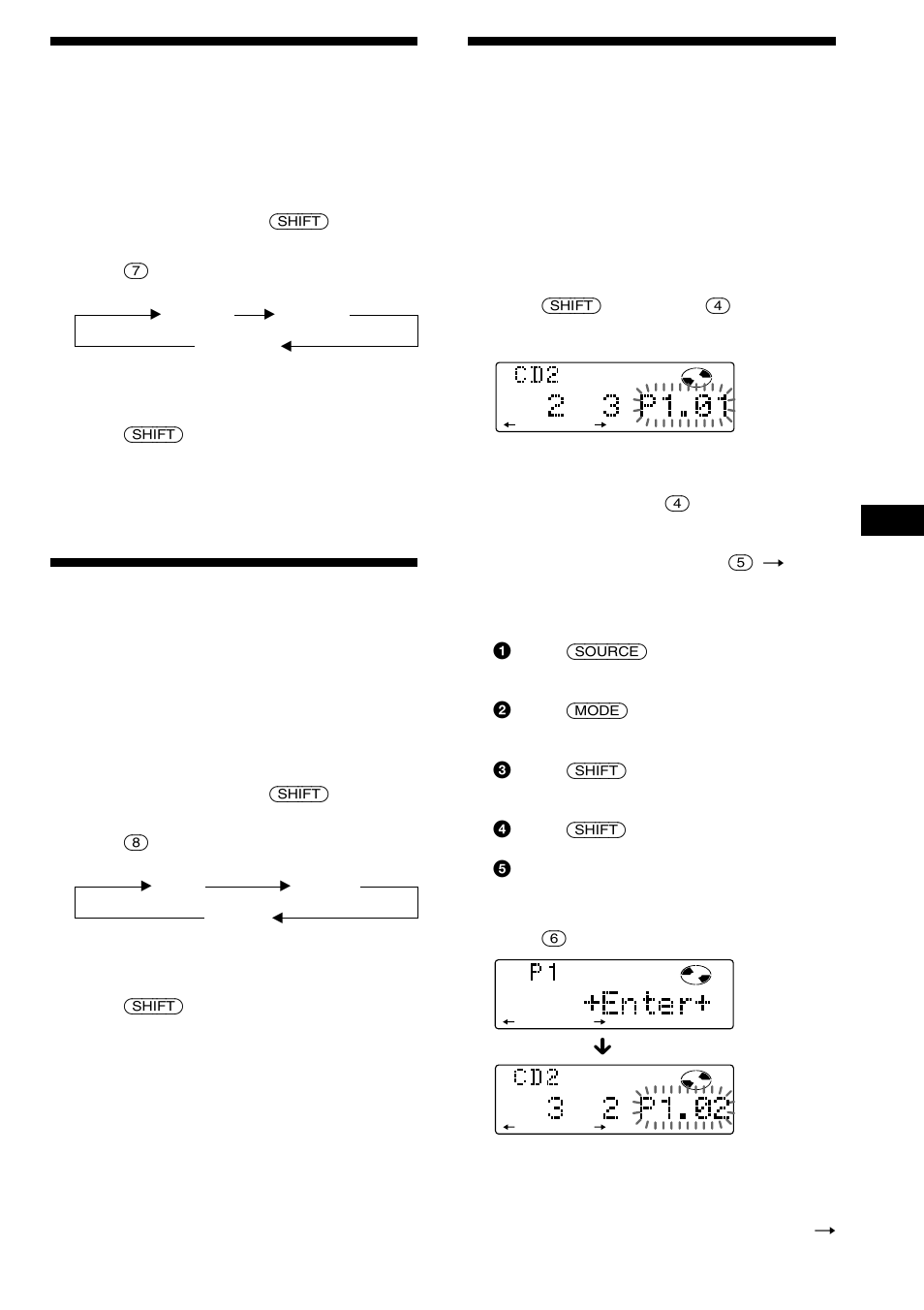 Creating a programme, Playing tracks repeatedly, Playing tracks in random order | Sony CDX-C880R User Manual | Page 29 / 178