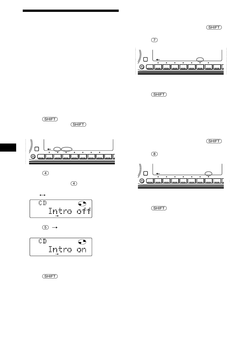 Reproducción de discos compactos en diversos modos, Reproducción de discos compactos en, Diversos modos | Sony CDX-C880R User Manual | Page 54 / 178