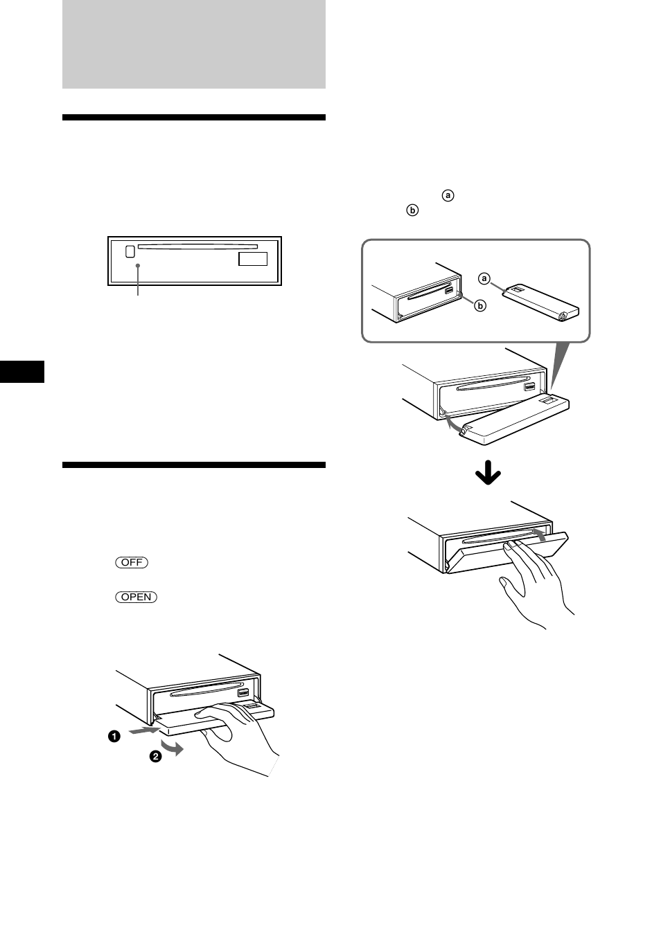 Getting started, Resetting the unit, Detaching the front panel | Sony CDX-C880R User Manual | Page 6 / 178