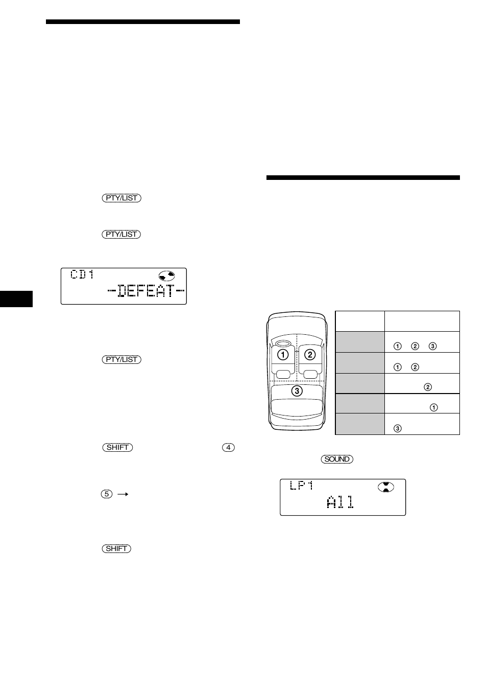 Selección de la posición de escucha | Sony CDX-C880R User Manual | Page 80 / 178