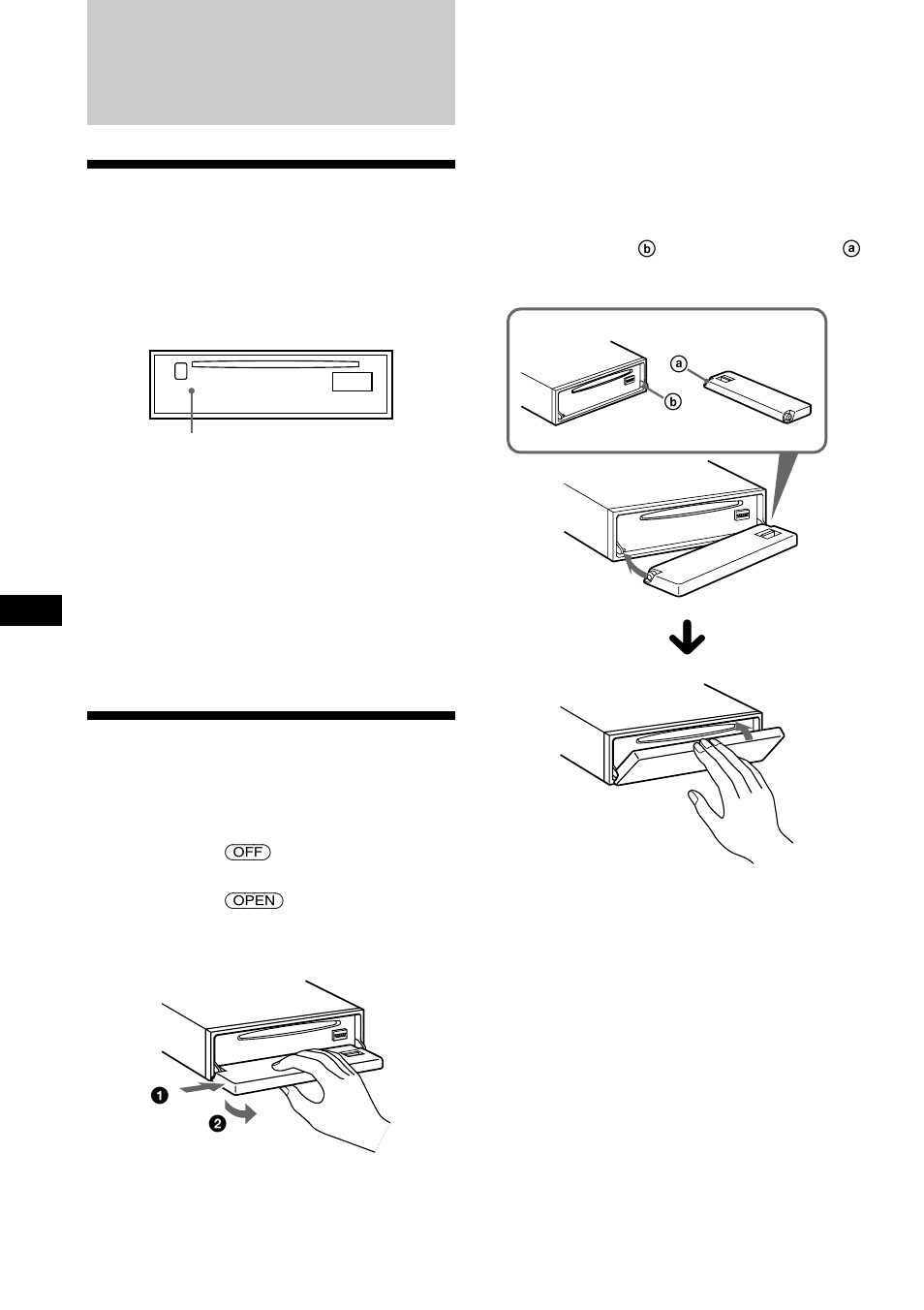 Como começar, Reinicializar o aparelho, Retirar o painel frontal | Sony CDX-C880R User Manual | Page 94 / 178