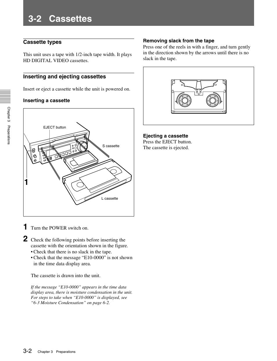 2 cassettes, 2 cassettes -2 | Sony HDCAM J-H1 User Manual | Page 21 / 53