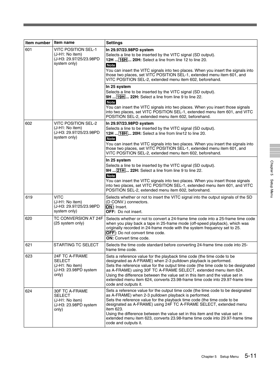 Sony HDCAM J-H1 User Manual | Page 41 / 53
