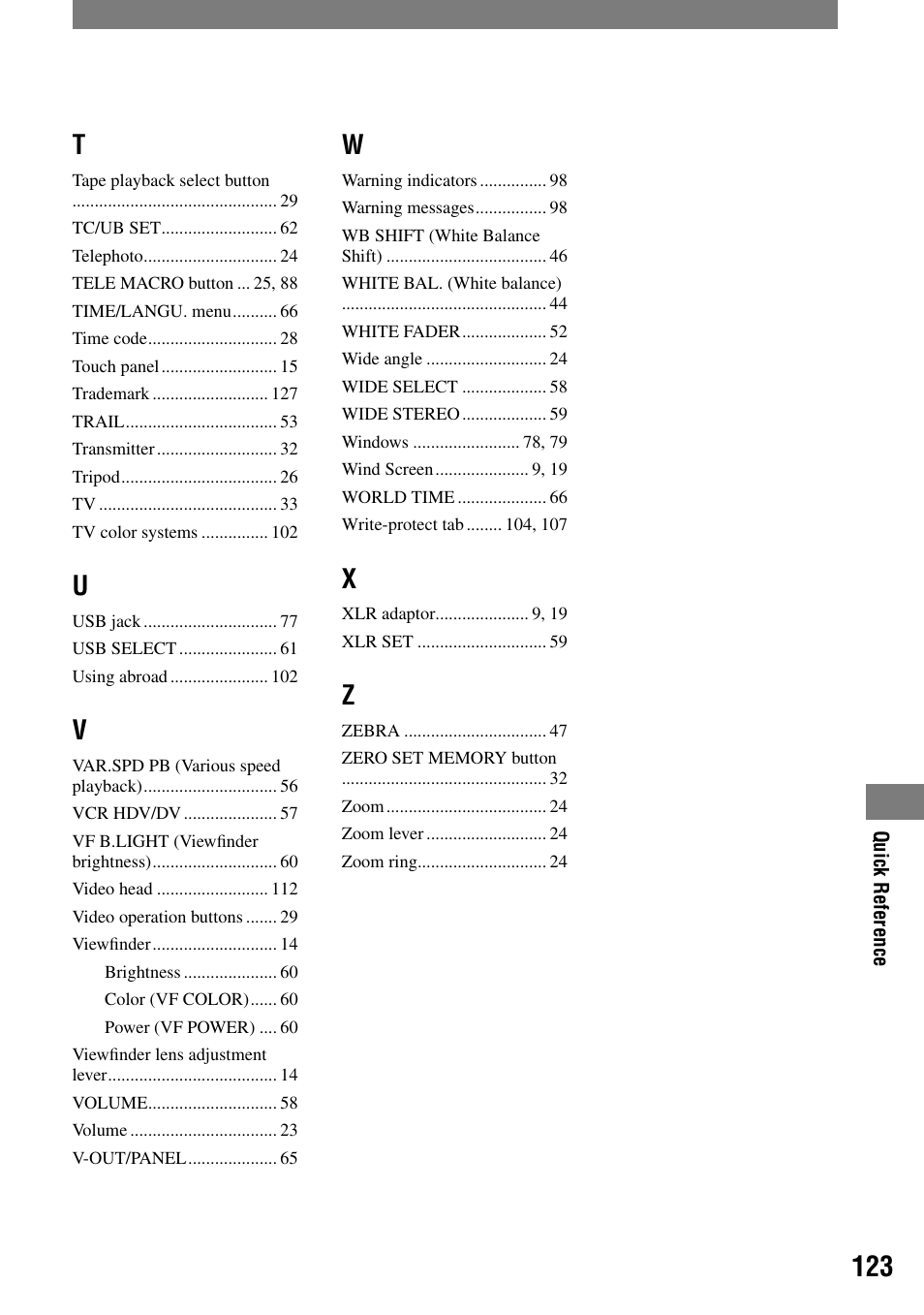 Sony HVR-A1N User Manual | Page 123 / 128