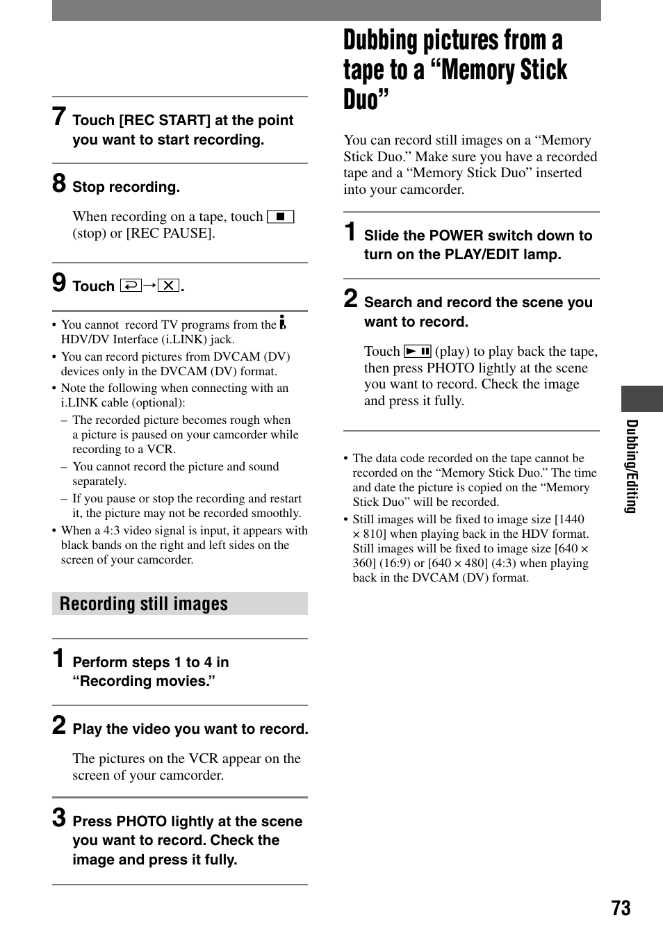 Sony HVR-A1N User Manual | Page 73 / 128