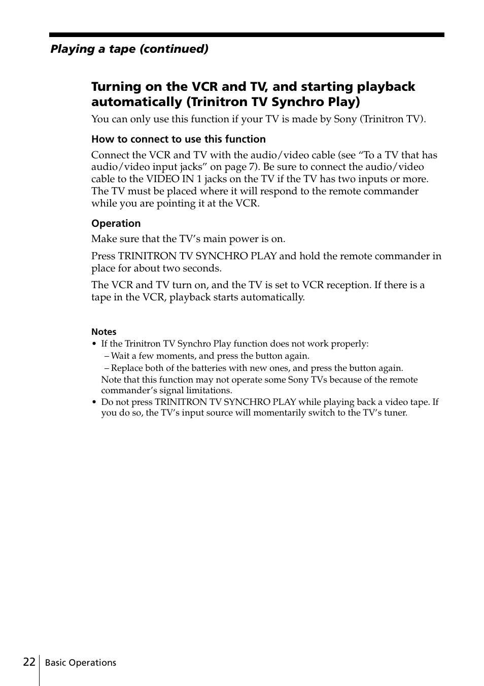 Sony SLV-ED88ME User Manual | Page 22 / 60