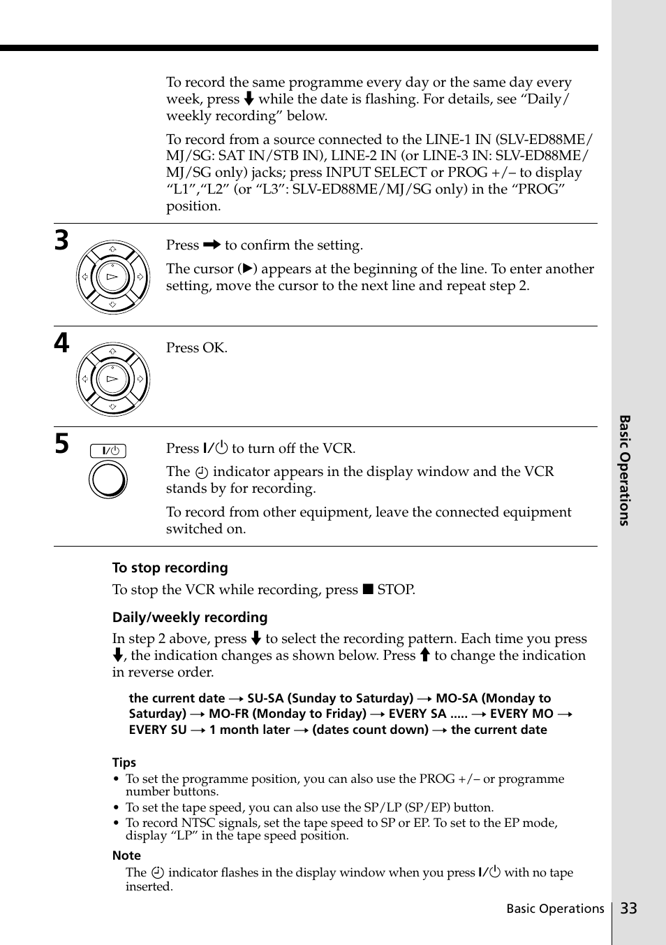 Sony SLV-ED88ME User Manual | Page 33 / 60