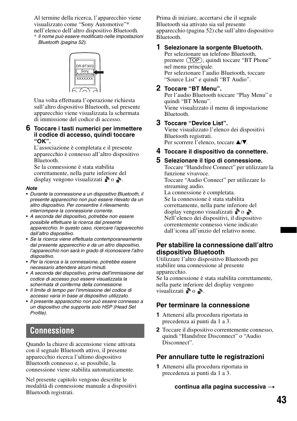 Connessione | Sony XNV-L66BT User Manual | Page 201 / 248