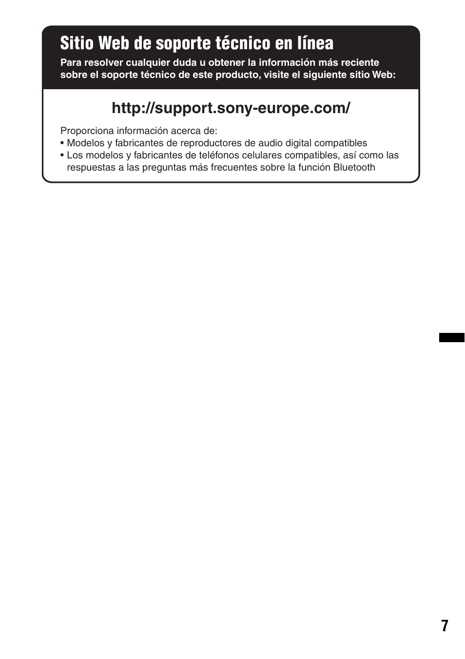 Sitio web de soporte técnico en línea | Sony XNV-L66BT User Manual | Page 83 / 248