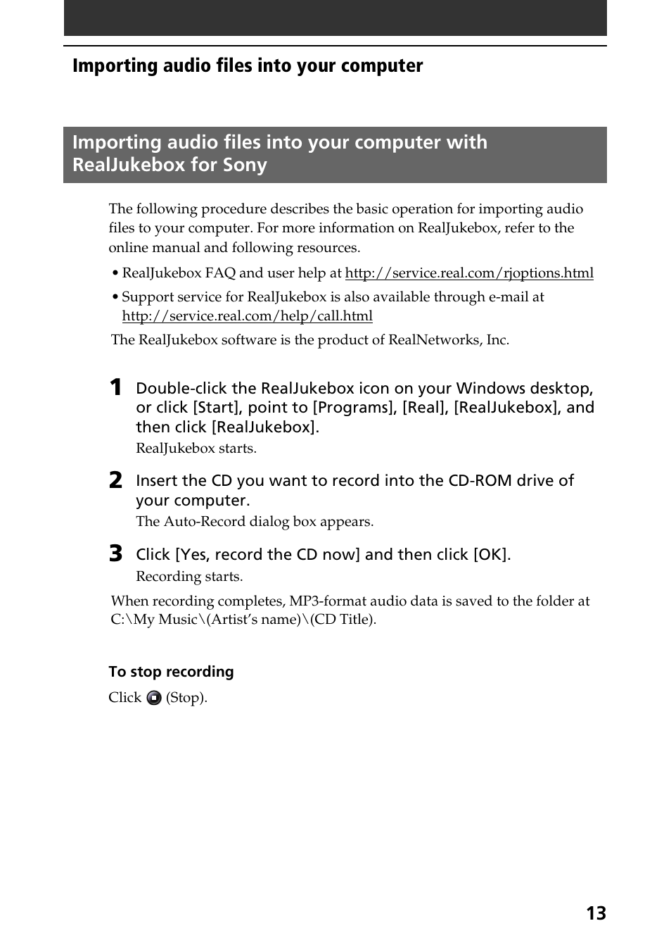 Sony A-AY7-100-11(1) User Manual | Page 13 / 36