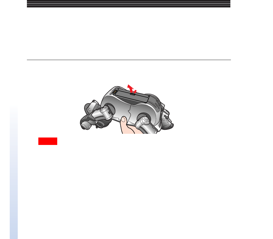 Loading the battery | Sony ERS-220 User Manual | Page 38 / 234