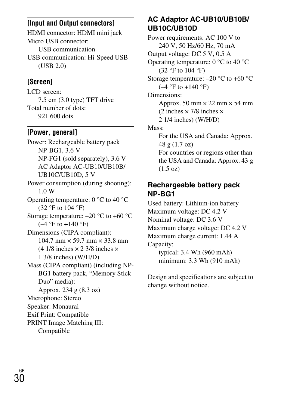 Sony Cyber-shot Digital Still Camera HX10V User Manual | Page 30 / 64