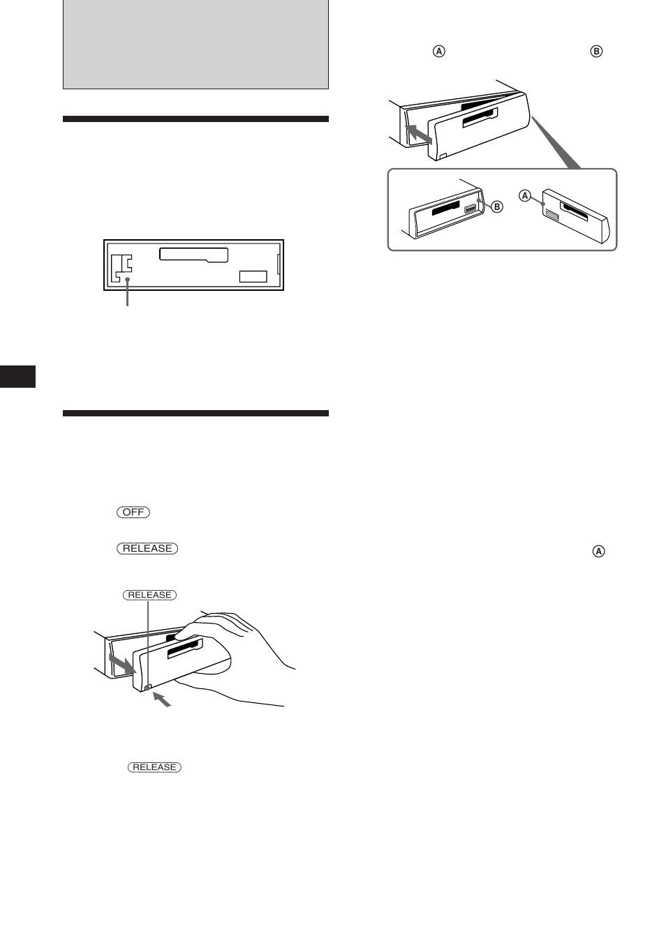 Getting started, Resetting the unit, Detaching the front panel | Sony XR-C450W User Manual | Page 4 / 44