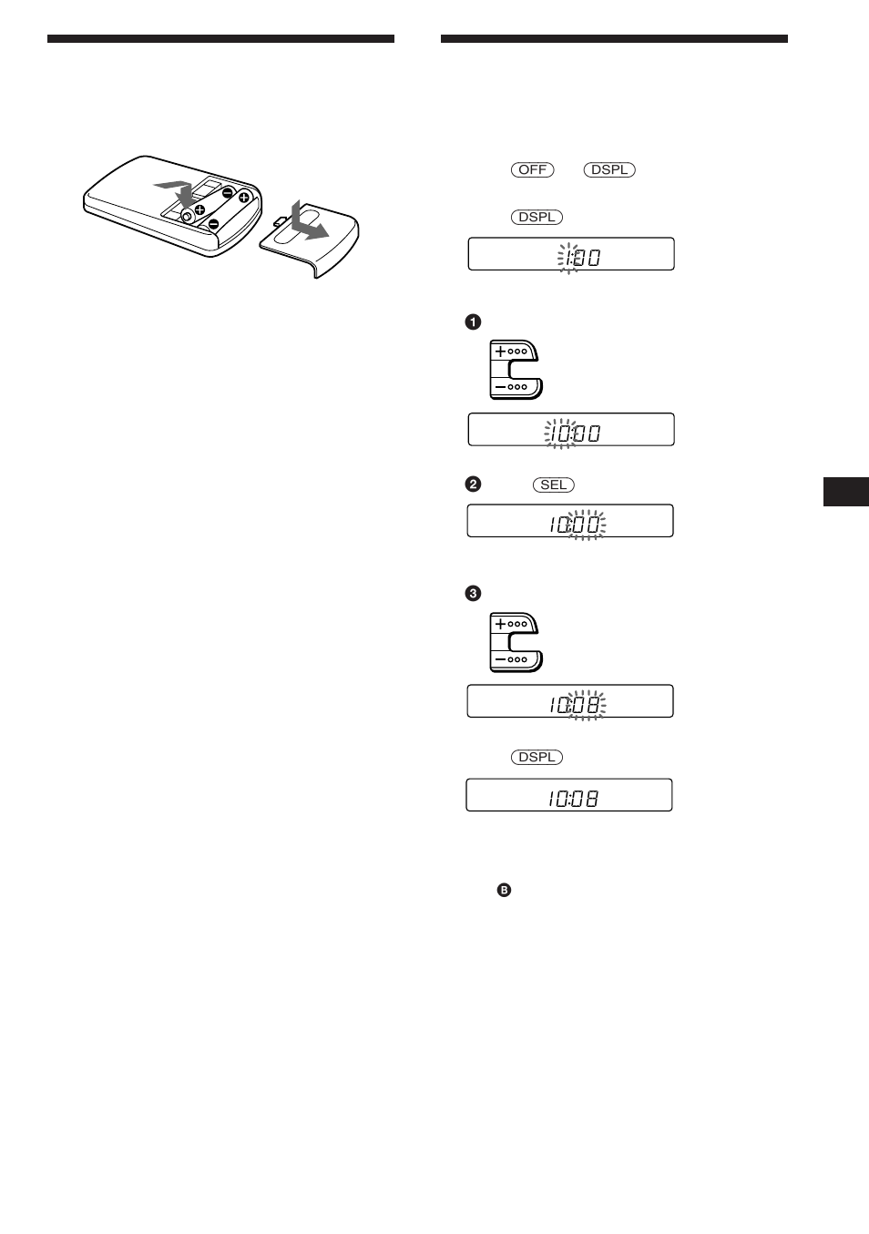 Setting the clock, Preparing the wireless remote | Sony XR-C450W User Manual | Page 5 / 44