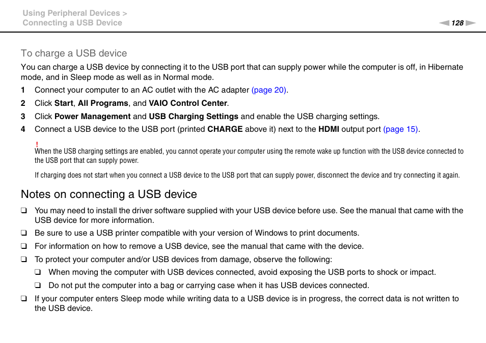 Sony VAIO VPCZ2 User Manual | Page 128 / 212