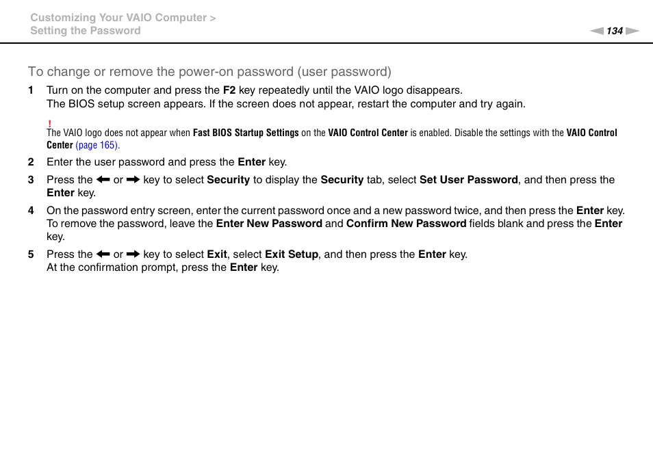 Sony VAIO VPCZ2 User Manual | Page 134 / 212