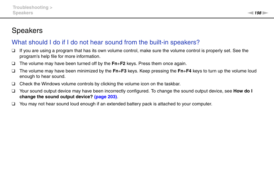 Speakers | Sony VAIO VPCZ2 User Manual | Page 198 / 212