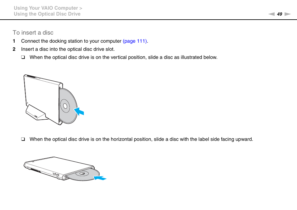 Sony VAIO VPCZ2 User Manual | Page 49 / 212