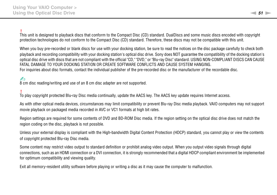 Sony VAIO VPCZ2 User Manual | Page 51 / 212