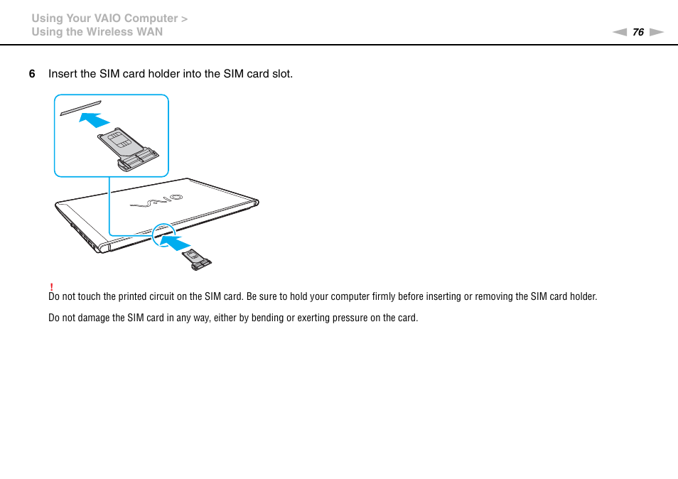 Sony VAIO VPCZ2 User Manual | Page 76 / 212