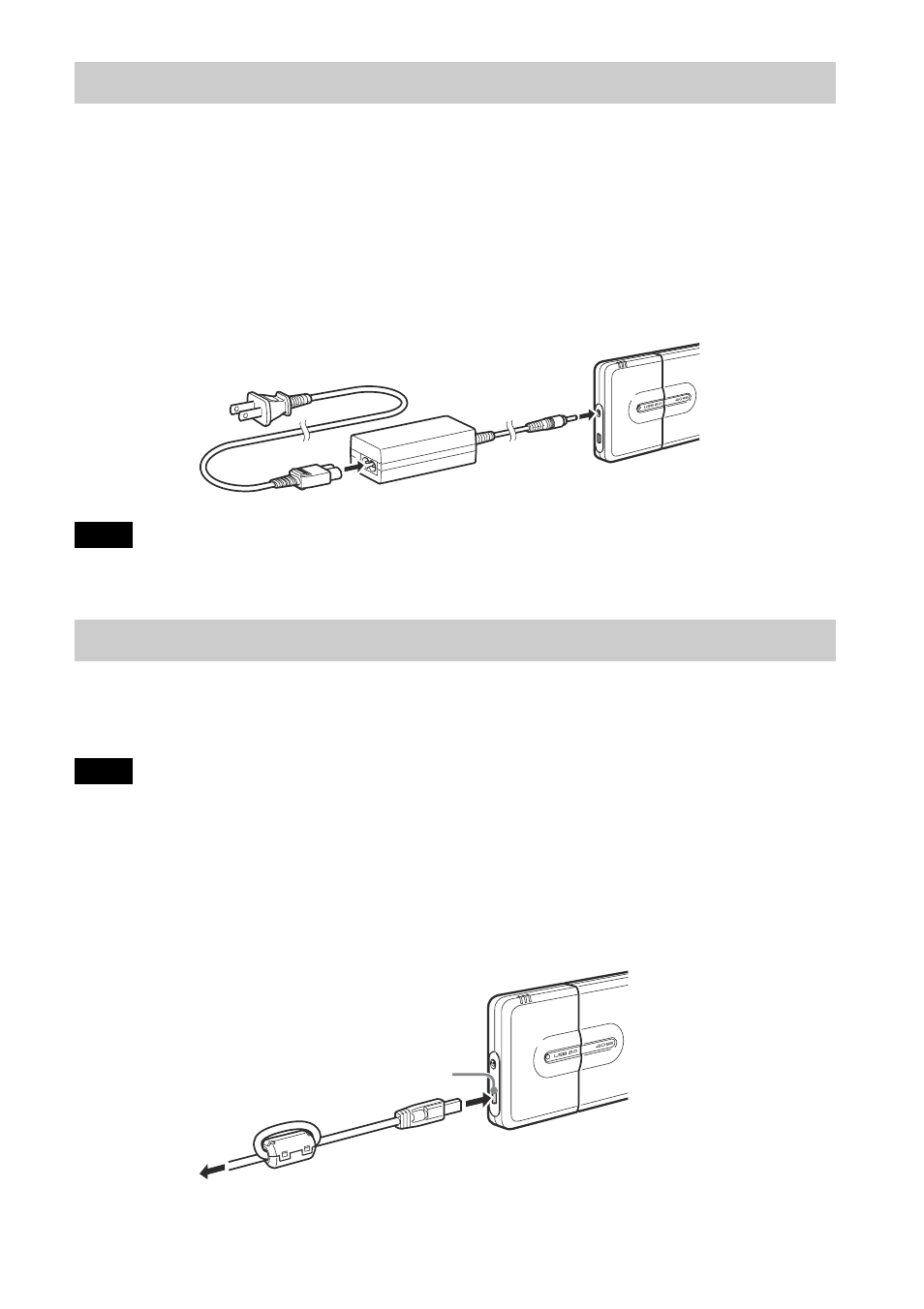 Connecting the unit to the power outlet, Connecting the unit to your computer, Connecting the unit to your | Computer, Using the internal battery, 5connecting the unit to the power outlet | Sony RHK80U2 User Manual | Page 5 / 48