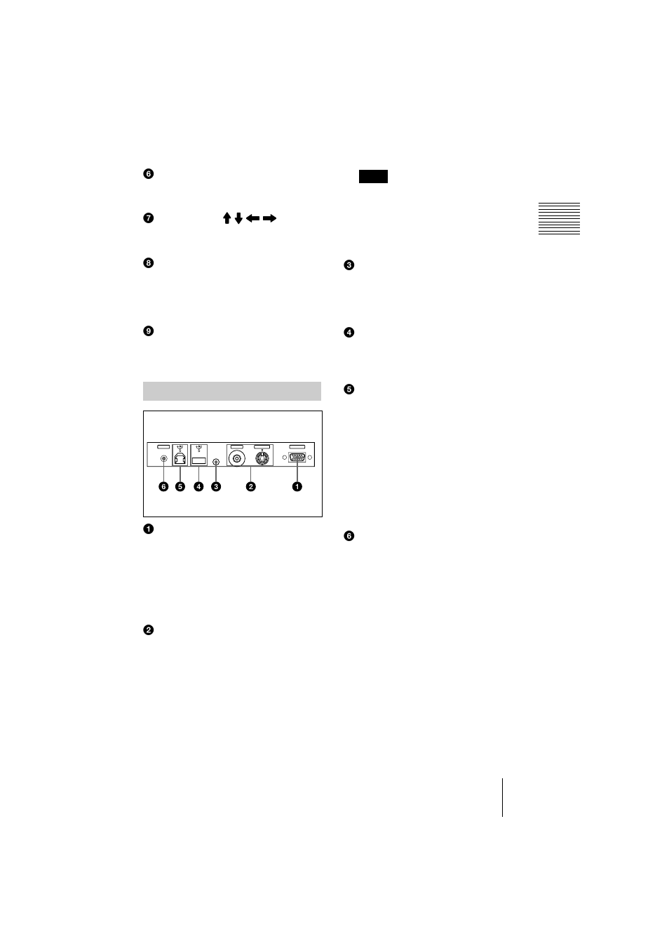 Connector panel | Sony VPL-CS1 User Manual | Page 11 / 120