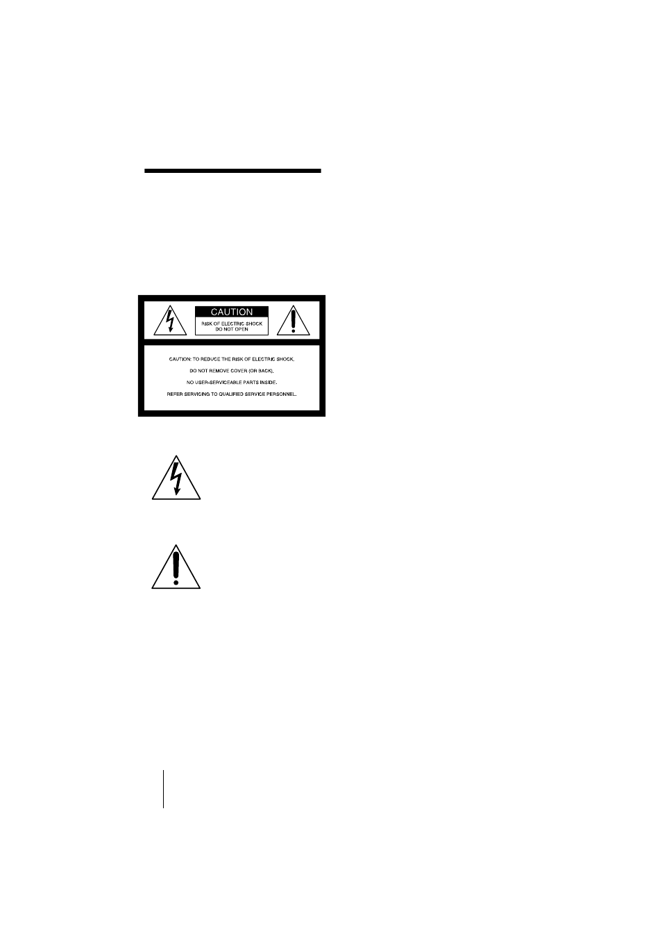 Operating instructions, Warning | Sony VPL-CS1 User Manual | Page 2 / 120