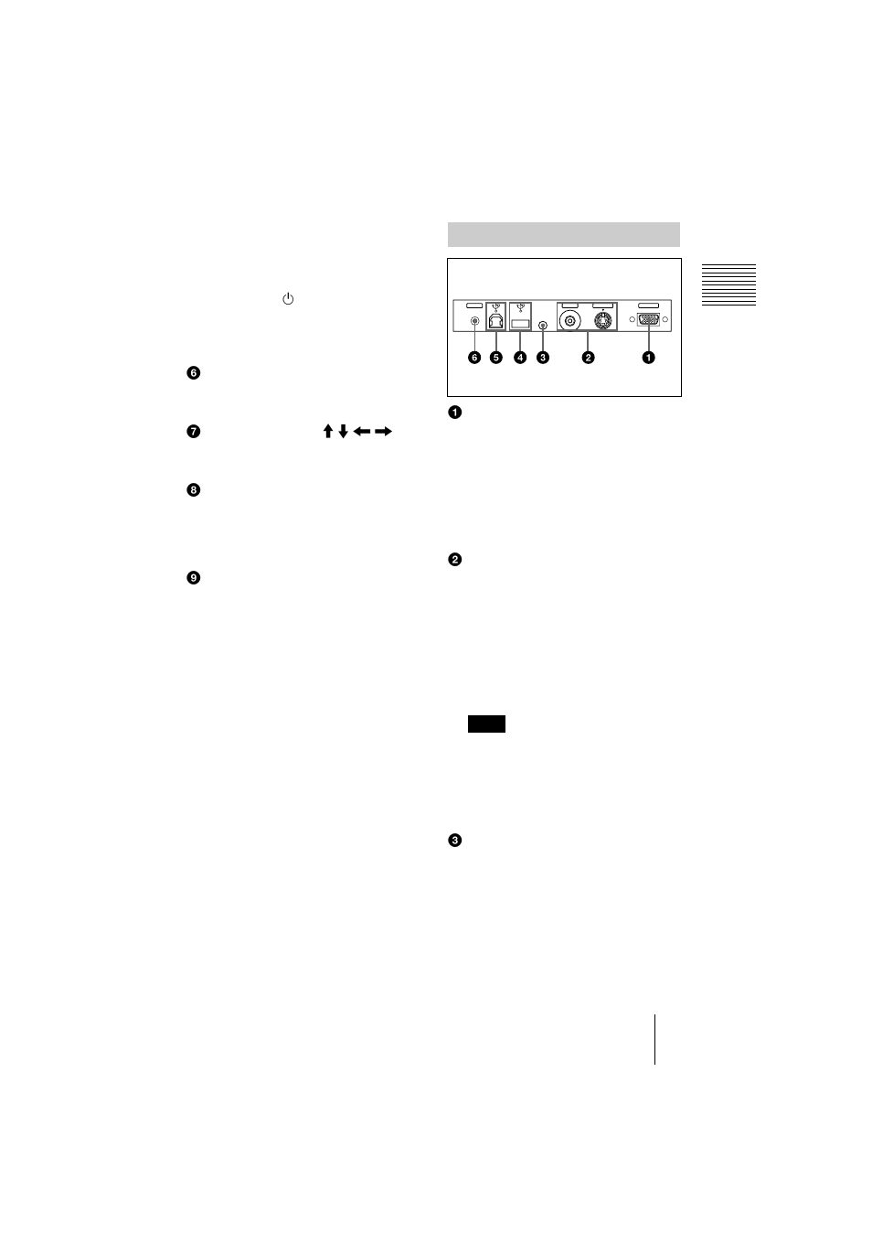 Panel de conectores | Sony VPL-CS1 User Manual | Page 89 / 120