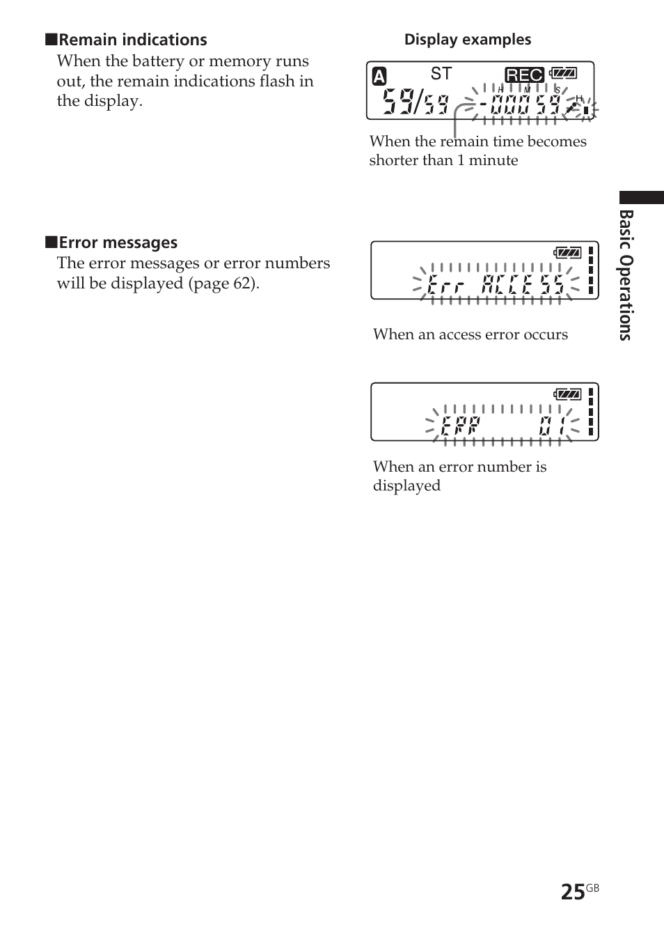 Sony ICD-SX20 User Manual | Page 25 / 68