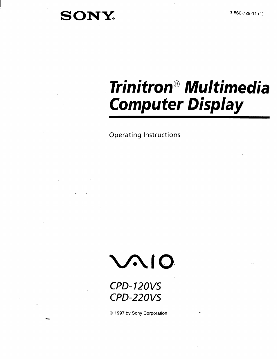 Sony CPD-120VS User Manual | 32 pages