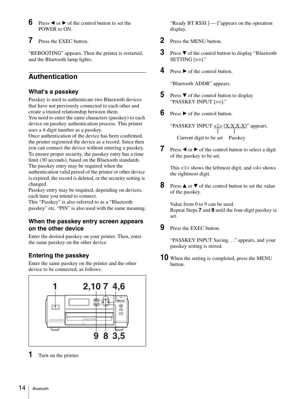 Authentication | Sony UPD-X100 User Manual | Page 14 / 24