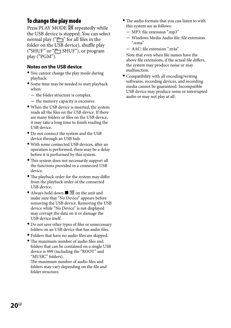 Sony CMT-HX80 User Manual | Page 20 / 36