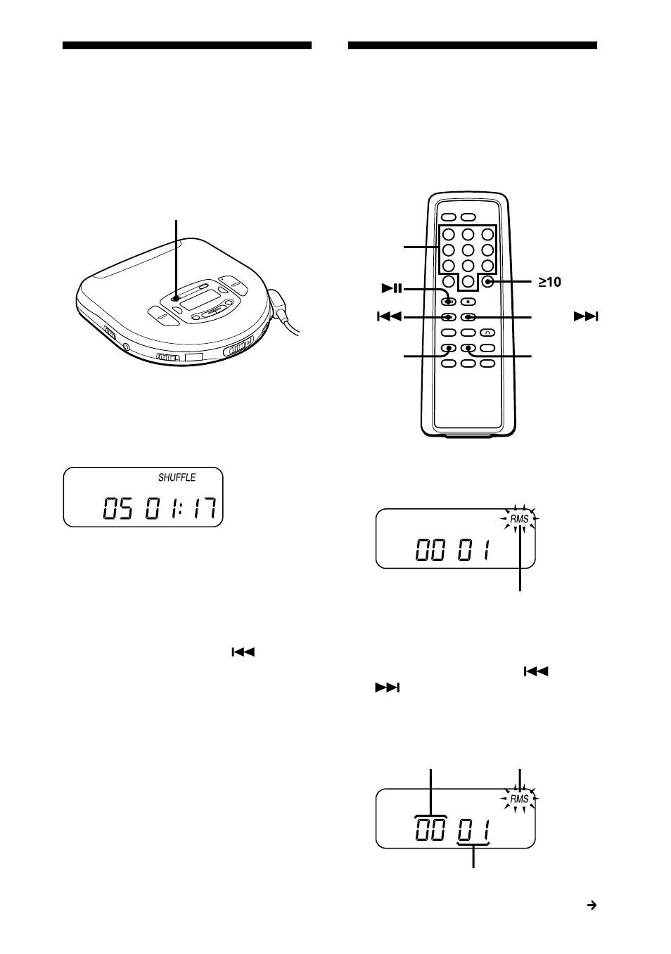 Playing tracks in random order, Playing tracks in the order you want | Sony D-V55 User Manual | Page 22 / 34