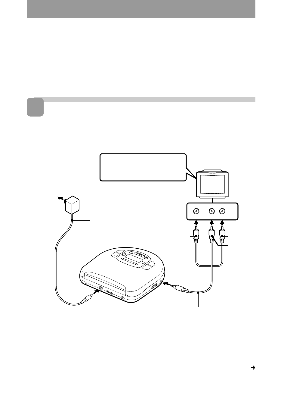 Playing a video cd, Connect | Sony D-V55 User Manual | Page 4 / 34